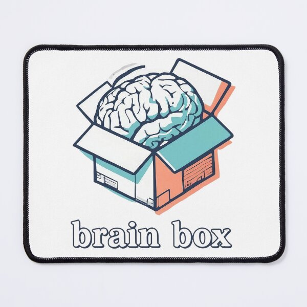 Item preview, Brain Box Funny Smart Thinker Brainiac Knowledge Lover Design. designed and sold by The-T-In-Retro.