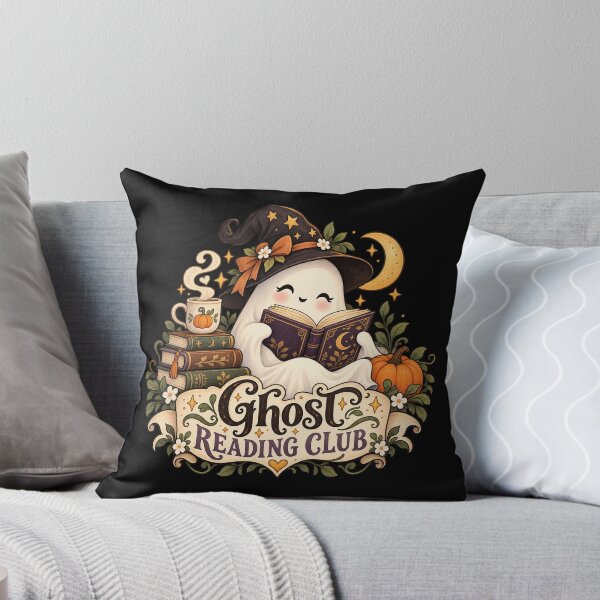 Item preview, Ghost Reading Club – Cute Spooky Reader designed and sold by TLSDesigns.