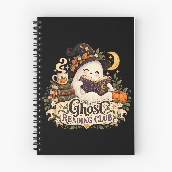Item preview, Ghost Reading Club – Cute Spooky Reader designed and sold by TLSDesigns.