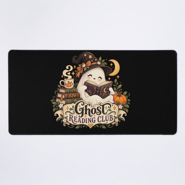 Item preview, Ghost Reading Club – Cute Spooky Reader designed and sold by TLSDesigns.