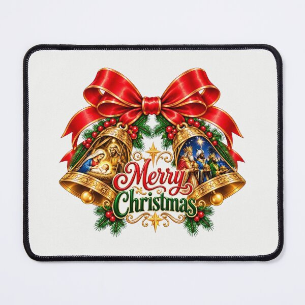 Item preview, Christian Christmas Bells Nativity and Three Kings Design designed and sold by annenambiro.