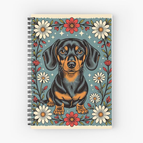 Item preview, A charming illustration of wide-eyed daschund dog. designed and sold by Ponted.