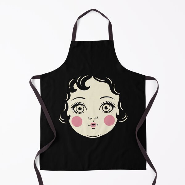 Item preview, Surreal wide-eyed vintage porcelain doll face staring directly forward with an absurdly tiny humorous mouth, viral meme art Graphic T-Shirt designed and sold by ImadDesignsArts.