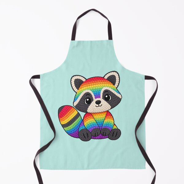 Item preview, Amigurumi - Crochet Rainbow Raccoon designed and sold by Myra365Art.