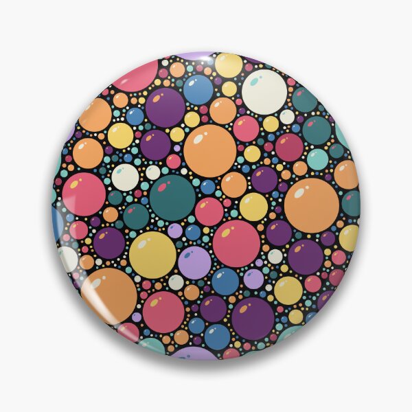 Item preview, Midnight Gumballs - Glossy Bubble Circle Pattern designed and sold by Shiri Mor Arts.