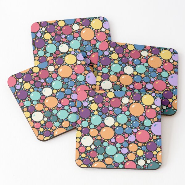 Item preview, Midnight Gumballs - Glossy Bubble Circle Pattern designed and sold by Shiri Mor Arts.