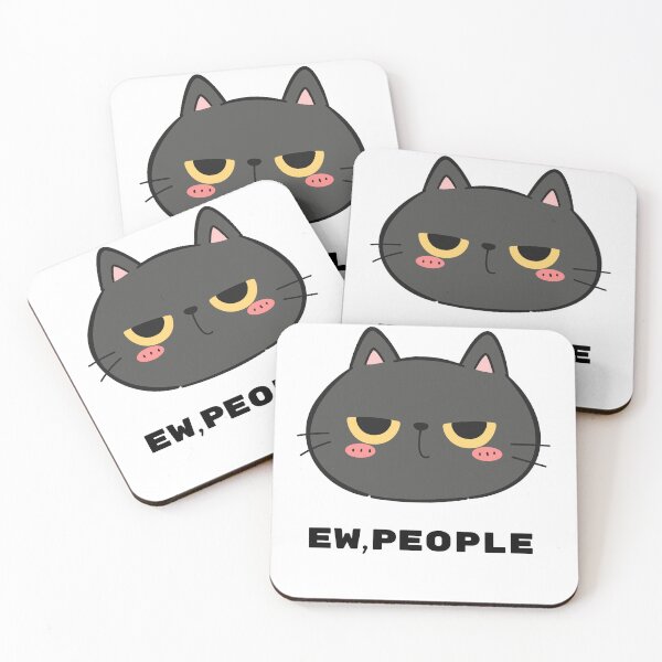 Item preview, Ew People Funny Grumpy Black Cat Introvert designed and sold by Créative touche .