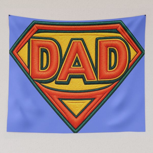 Item preview, Dad Hero Embroidered Shield Father's Day Design designed and sold by Artistikastore.