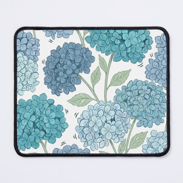 Item preview, Blue Hydrangea Floral Pattern designed and sold by NatArtSA.
