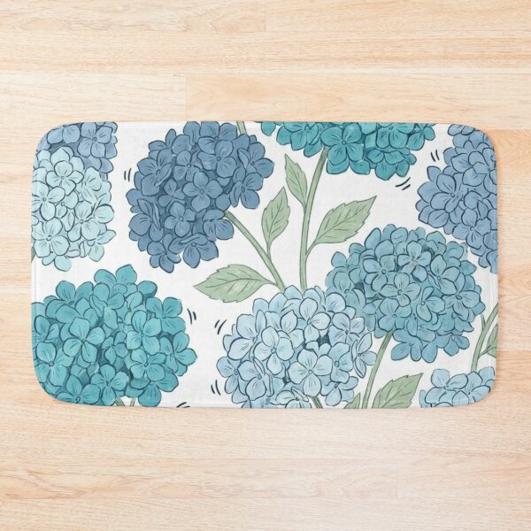 Item preview, Blue Hydrangea Floral Pattern designed and sold by NatArtSA.