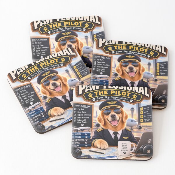Item preview, Funny Pilot Dog Shirt – PAW-FESSIONAL Aviation & Dog Lover Gift designed and sold by TeeVibeHaus.