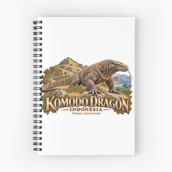 Item preview, Indonesia Komodo Dragon Wildlife Heritage Art designed and sold by Larkfound Studio.