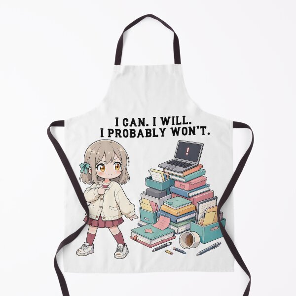 Item preview, I Can. I will. I probably Won't. Motivational Funny Motto designed and sold by katerynaS99.