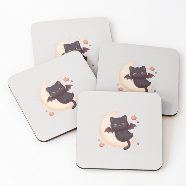 Item preview, Cute Bat Cat Halloween Witchy designed and sold by Moon's Arts.