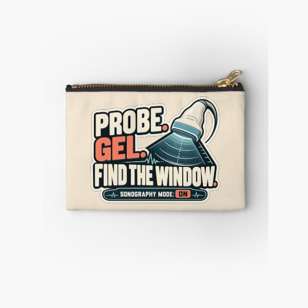 Item preview, Probe. Gel. Find the Window. – Funny Sonography Sticker designed and sold by astersgraphics.