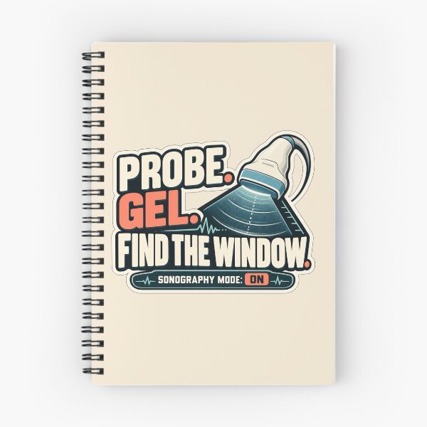 Item preview, Probe. Gel. Find the Window. – Funny Sonography Sticker designed and sold by astersgraphics.