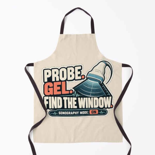 Item preview, Probe. Gel. Find the Window. – Funny Sonography Sticker designed and sold by astersgraphics.