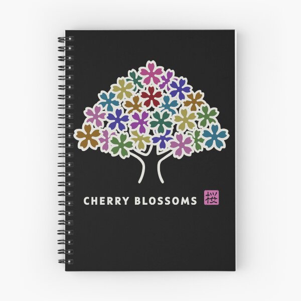 Item preview, Copy of Colorful Sakura Cherry Blossom Tree with Kanji Stamp  (White Text) designed and sold by リクイペル.