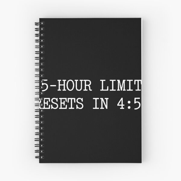 Item preview, 5-Hour Limit Resets in 4:59 Funny AI Shirt Dark designed and sold by BerkleyCo.