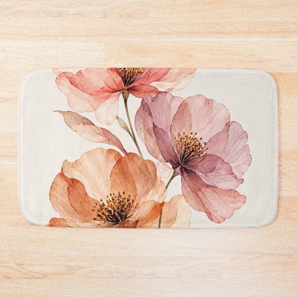 Item preview, Blush and Peach Watercolor Flowers designed and sold by SayMaria.