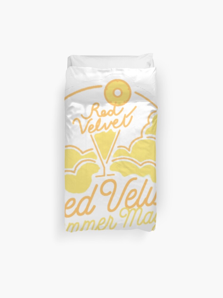 Red Velvet Summer Magic Logo Orange Yellow Duvet Cover By Cryuan