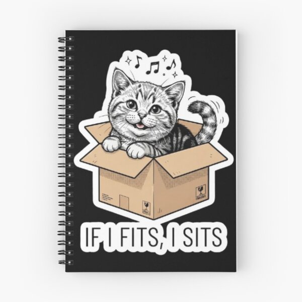 Item preview, If I Fits I Sits Cat designed and sold by PrintforDesign.
