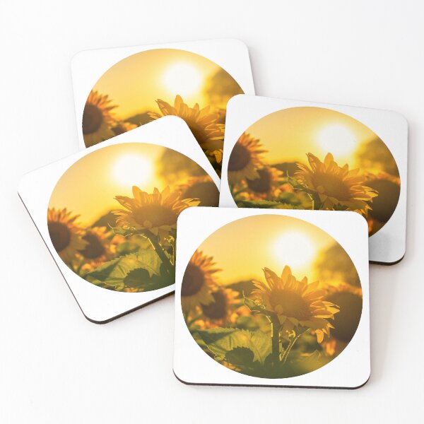 Item preview, Golden Hour Sunflower Field Circle designed and sold by bfiikkii.