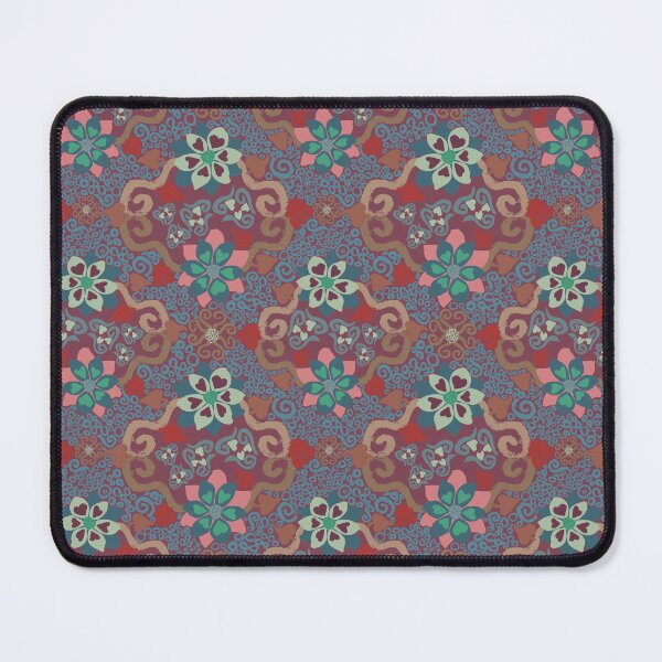Item preview, Floral Diamonds on Maroon designed and sold by Digitalmyth's Designs.