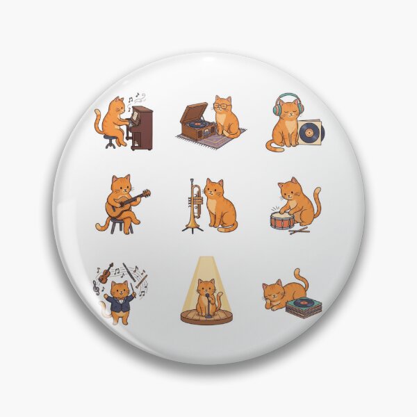 Item preview, Musical Orange Tabby Cat Lofi Vinyl Record Musician Art    designed and sold by mood-draftsman.