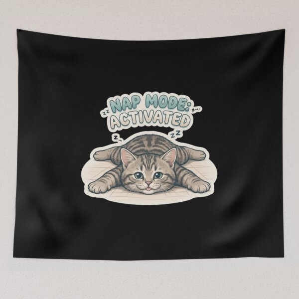 Item preview, Nap Mode Activated Cat designed and sold by PrintforDesign.