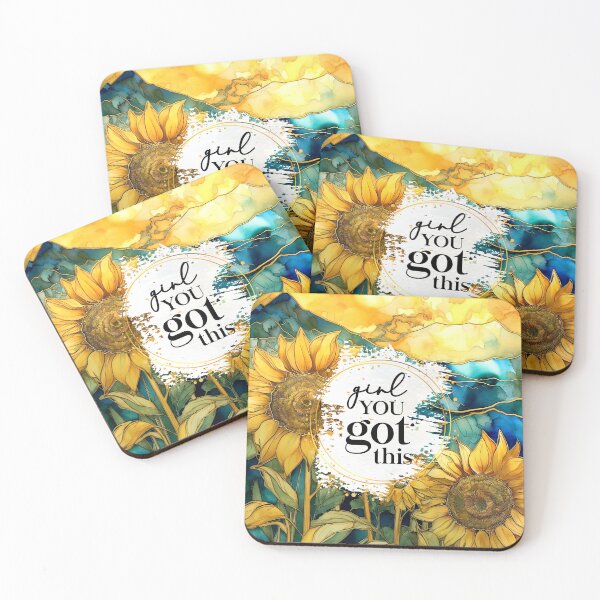 Item preview, "Girl You Got This" - Motivational Inspirational Sunflowers Quote designed and sold by DEC02.