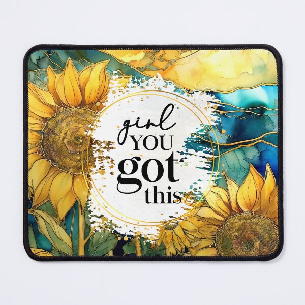 Item preview, "Girl You Got This" - Motivational Inspirational Sunflowers Quote designed and sold by DEC02.