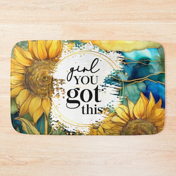 Item preview, "Girl You Got This" - Motivational Inspirational Sunflowers Quote designed and sold by DEC02.