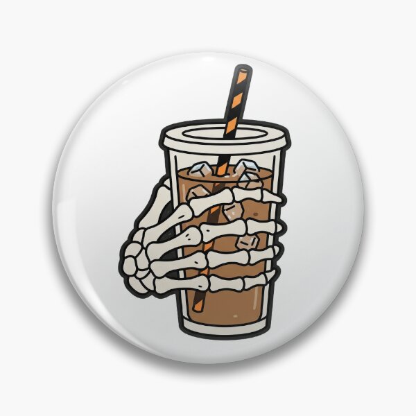 Item preview, Skeleton Hand Holding Iced Coffee designed and sold by Rariks.