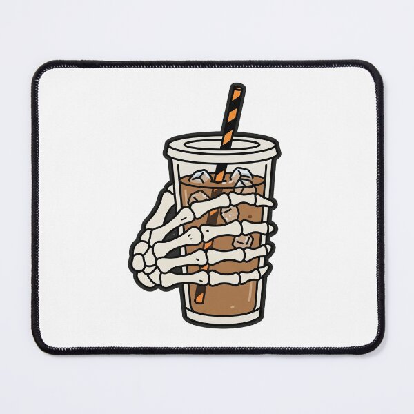 Item preview, Skeleton Hand Holding Iced Coffee designed and sold by Rariks.