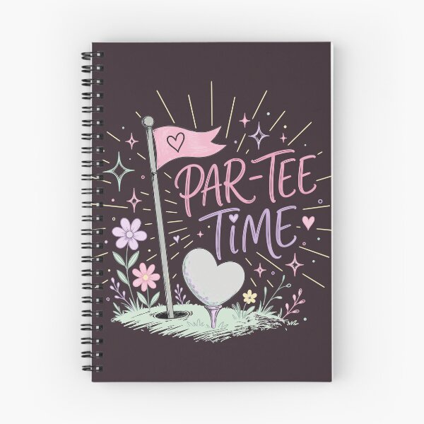 Item preview, Par-Tee Time Doodle - Hand Drawn Heart Ball Art - Womens Pastel Aesthetic Sports Gift designed and sold by BelievingCreates.