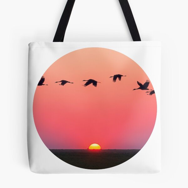 Item preview, Flying Birds Pink Sunset Circle designed and sold by bfiikkii.