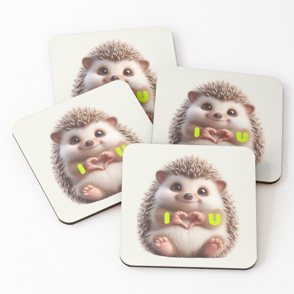 Item preview, Cute Hedgehog Holding Heart – Kawaii Love Animal Illustration designed and sold by Kruti Collection.
