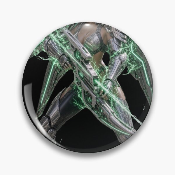 Item preview, Cyber Emerald Ranger tir4 Girl in Heavy Armor designed and sold by EvolutionMerch.