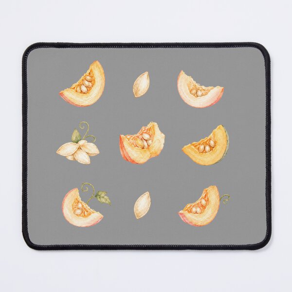 Item preview, Watercolor Pumpkin Slices and Seeds Autumn Pattern designed and sold by Verycutethings.