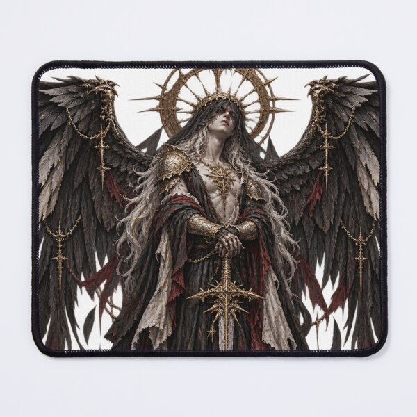 Item preview, The Fallen Seraph Gothic Fallen Angel designed and sold by Ashen Threads Studio.