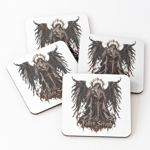 Item preview, The Fallen Seraph Gothic Fallen Angel designed and sold by Ashen Threads Studio.