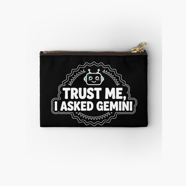 Item preview, Trust Me I Asked the Chatbot Funny Robot Badge Shirt Dark designed and sold by BerkleyCo.