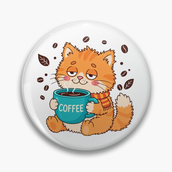 Item preview, Tired Orange Cat Night Shift Coffee Fuel designed and sold by CorgiCoffeeHub.
