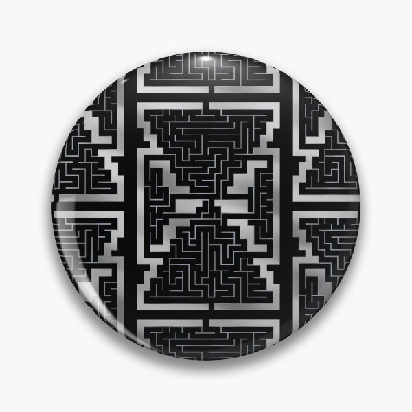 Item preview, Black White Geometric Maze Pattern designed and sold by JAMerArc.