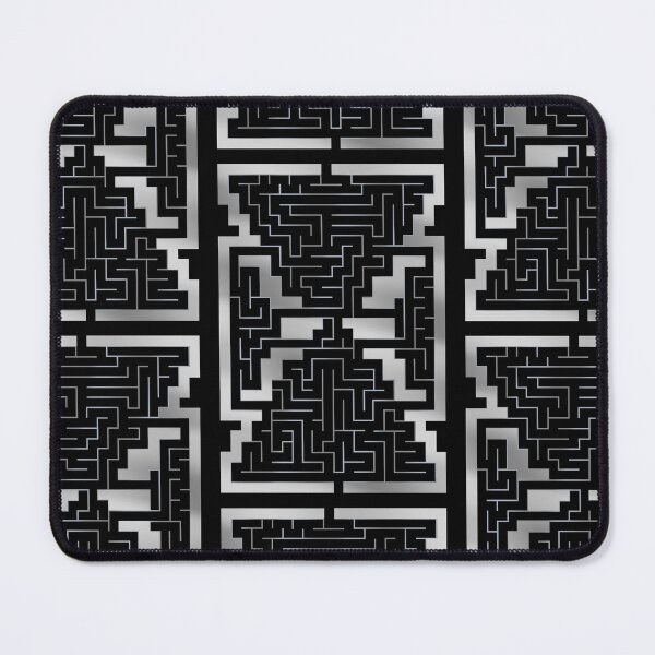 Item preview, Black White Geometric Maze Pattern designed and sold by JAMerArc.