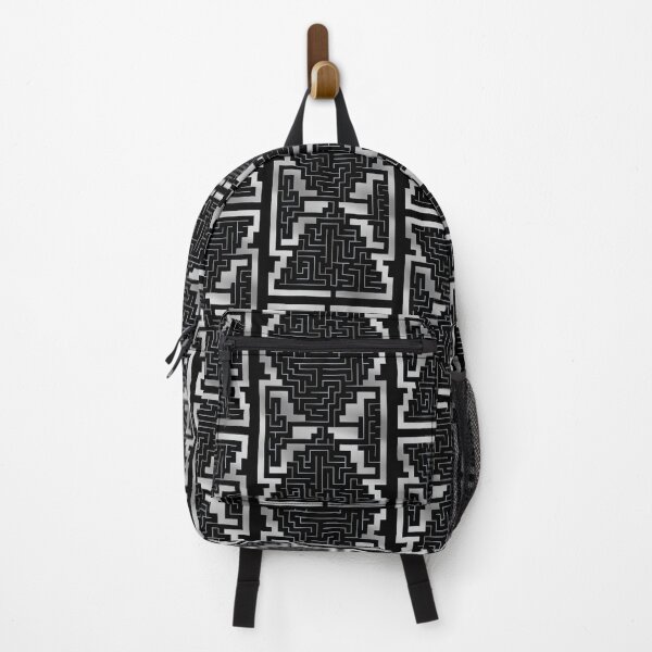Item preview, Black White Geometric Maze Pattern designed and sold by JAMerArc.