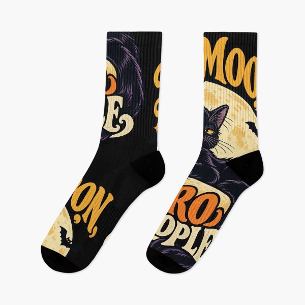 Item preview, Full Moon Zero People Black Cat Halloween designed and sold by MOTIFOLK.