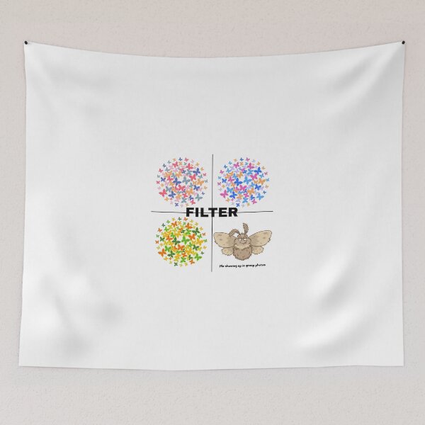 Item preview, BUTTERFLY FILTER FAILED tee | funny butterflies meme unisex oversized t-shirt | Me showing up in group photos designed and sold by Giobb-Artwork.