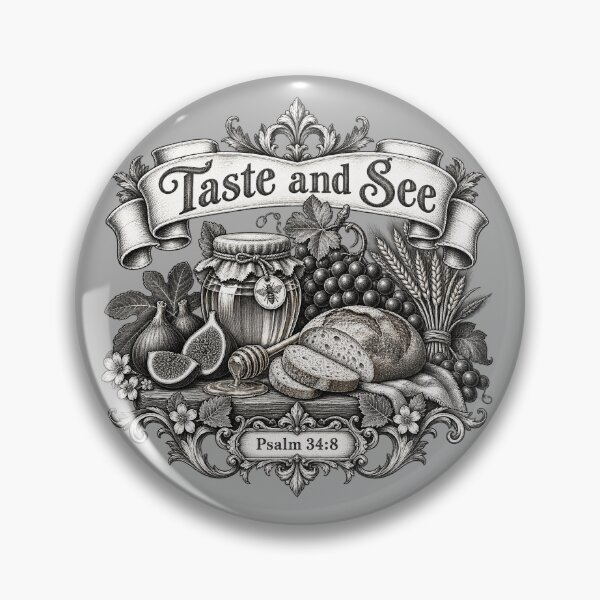 Item preview, Taste and See Botanical Scripture Art designed and sold by Grace Works Studio by Kelly Florence .
